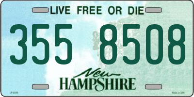 NH license plate 3558508