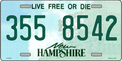 NH license plate 3558542
