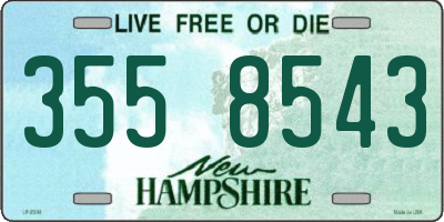 NH license plate 3558543