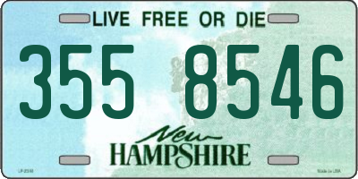 NH license plate 3558546