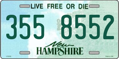 NH license plate 3558552