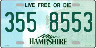 NH license plate 3558553