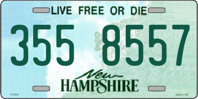 NH license plate 3558557