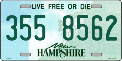 NH license plate 3558562
