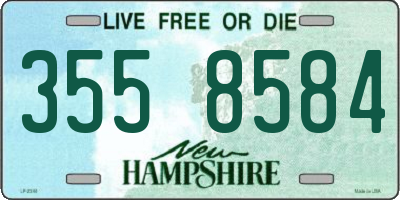 NH license plate 3558584