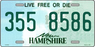 NH license plate 3558586