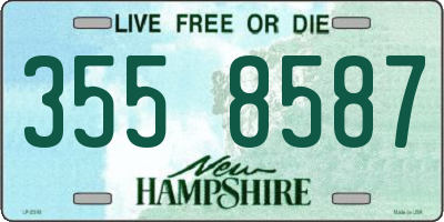 NH license plate 3558587