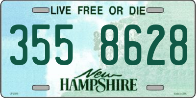 NH license plate 3558628