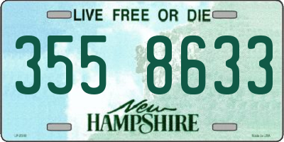 NH license plate 3558633