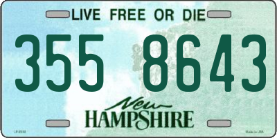 NH license plate 3558643