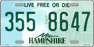 NH license plate 3558647