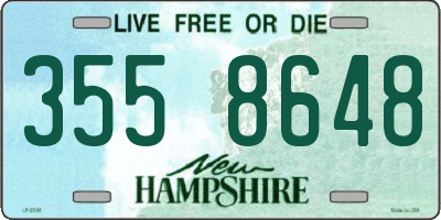 NH license plate 3558648