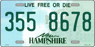 NH license plate 3558678