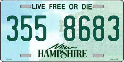 NH license plate 3558683