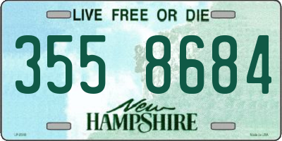 NH license plate 3558684