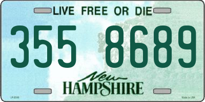 NH license plate 3558689