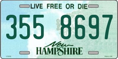 NH license plate 3558697