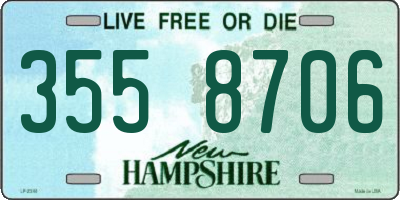 NH license plate 3558706