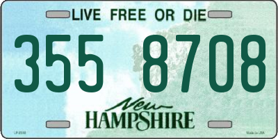 NH license plate 3558708