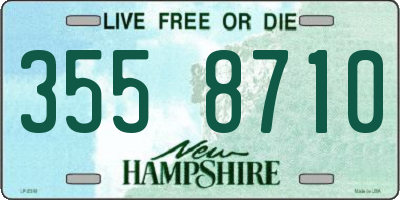 NH license plate 3558710