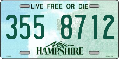 NH license plate 3558712