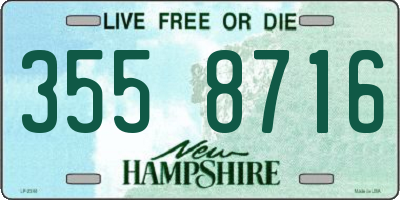 NH license plate 3558716