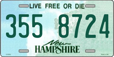NH license plate 3558724