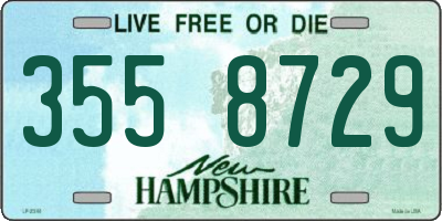 NH license plate 3558729