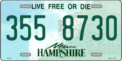 NH license plate 3558730