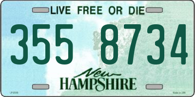 NH license plate 3558734