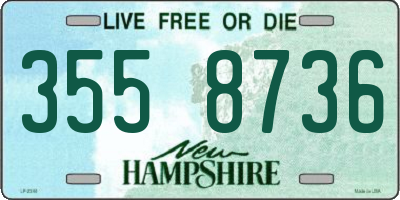 NH license plate 3558736
