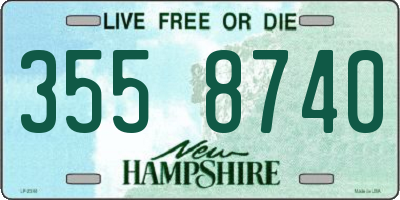NH license plate 3558740