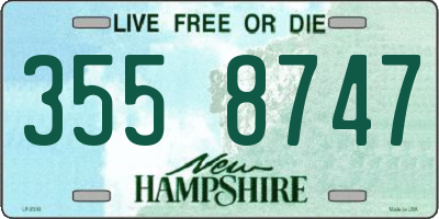 NH license plate 3558747