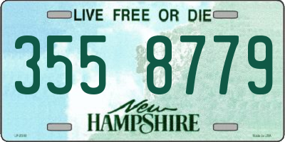 NH license plate 3558779