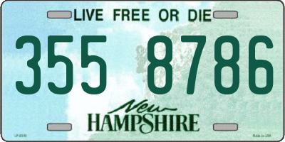 NH license plate 3558786