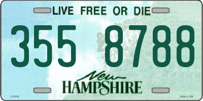 NH license plate 3558788