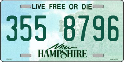 NH license plate 3558796