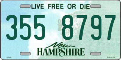 NH license plate 3558797