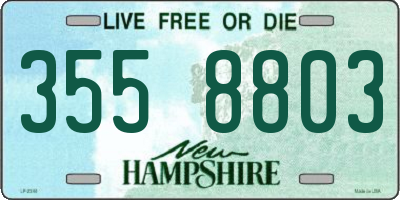 NH license plate 3558803