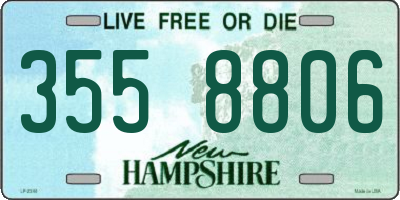 NH license plate 3558806