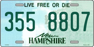 NH license plate 3558807