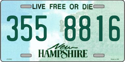 NH license plate 3558816