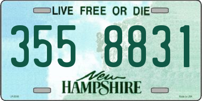 NH license plate 3558831