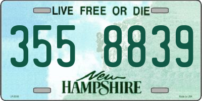 NH license plate 3558839