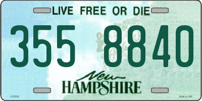 NH license plate 3558840