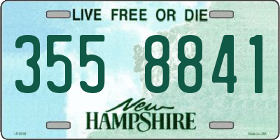 NH license plate 3558841