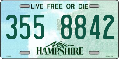 NH license plate 3558842