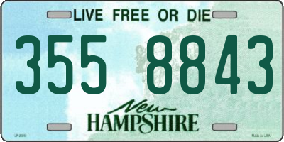 NH license plate 3558843