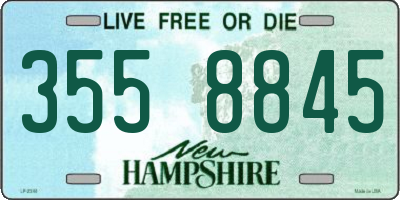 NH license plate 3558845