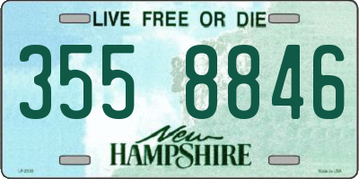 NH license plate 3558846